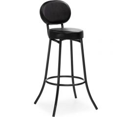 Барный стул Woodville Satearant черный полимер, темный мусс 453999 