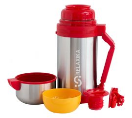 Универсальный термос для еды и напитков Relaxika 201 1.2 литра, стальной R201.1200.1 