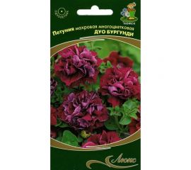 Семена Поиск Петуния махровая многоцветковая Дуо бургунди 10 шт. 420650 
