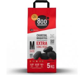 Уголь брикеты 800 Degrees Долгое Горение, мешок 5 кг 800DGR-ELH05 