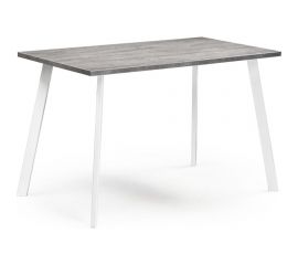 Стол Woodville тринити лофт 140 25 мм бетон/белый матовый 489659 