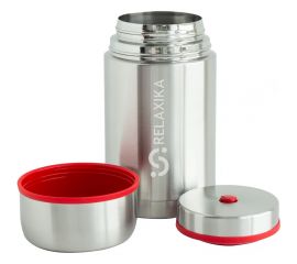 Термос для еды Relaxika 301 1 литр, в чехле, стальной R301.1000.1P 
