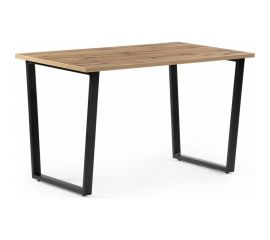 Стол Woodville лота лофт 140 25 мм дуб вотан/черный матовый 489611 
