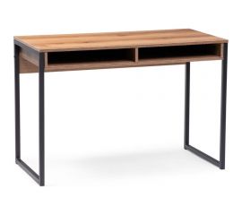 Письменный стол Woodville леон лофт дуб делано темный/черный матовый 489684 