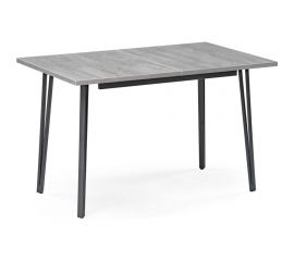 Раскладной стол Woodville денвер лофт 120 25 мм бетон/черный матовый 506944 