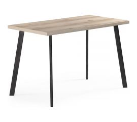 Стол Woodville тринити лофт 120 25 мм дуб делано светлый/черный матовый 489615 