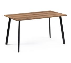 Стол Woodville тринити лофт 140 25 мм дуб делано темный/черный матовый 489641 