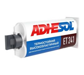 Термостойкий, высокоэластичный клей двухкомпонентный эпоксидный ADHESOL et241 50 мл 323855 