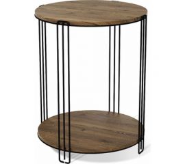 Журнальный столик Sheffilton SHT-CT33 черный муар/светлый орех SHT-СЖ10 