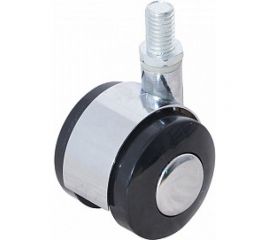 Мебельное колесо Tech-Krep поворотное, пластик, хром, резьба М8, D50, б/т - пакет 152352 