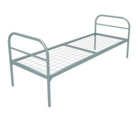Металлическая одноярусная кровать SAMGRUPP эконом + 800x1900 мм, сетка 100x50 мм, 1 перемычка 12638 