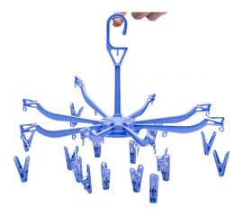 Вешалка для сушки мелочей Рыжий кот 16 прищепок 311379 