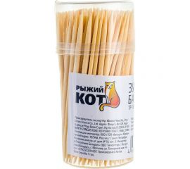 Бамбуковые зубочистки Рыжий кот TP-180 180 шт 003913 