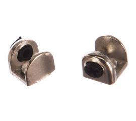 Стеклодержатель П обр. на шурупе Tech-Krep никель 2 шт 127532 