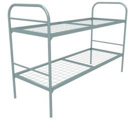 Металлическая двухъярусная кровать SAMGRUPP эконом 800x1900 мм, сетка 100x50 мм, 1 усиление, 1 перемычка 12645 