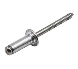 Вытяжная заклепка со стандартным бортиком KREPFIELD 4x8 мм, ART 9052, алюминий/А2, 50 шт. 9052ЗАКЛЕПКА4Х8-50 