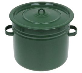 Эмалированный бак СТАЛЬЭМАЛЬ 20 л, зеленый рябчик C42827 ТБ15676 