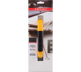 Гребёнка KRISTAL профессиональная 350x120мм, зуб 12x12 нержавейка, закрытая ручка 36521 