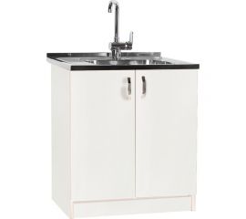 Тумба SANTREK 80х60, цвет белый, 2 дверцы, ЛДСП 5217 