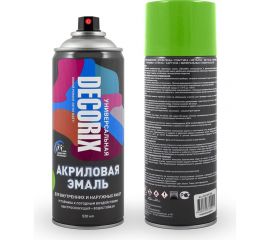 Аэрозольная акриловая эмаль Decorix (универсальная; светло-зеленый; 520 мл) 0101-13 DX 