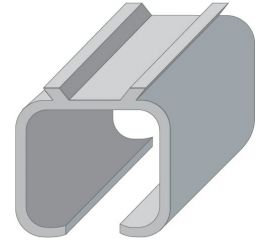 Верхняя направляющая для раздвижных дверей N2 Palladium 2 метра 12055 