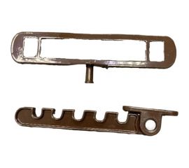 Гребенка ограничитель открывания KOMFORT москитные системы металлическая, коричневая, 1 шт. ОГАМК1 