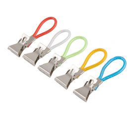 Набор прищепок для полотенец Рыжий кот Mollete-5R в наборе 5 шт нержавеющая сталь 985957 