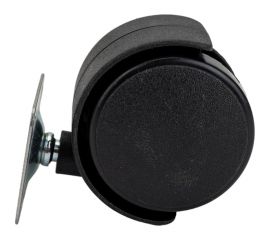 Мебельное поворотное колесо MFK-TORG 50 мм, черный, пластик 6005050 