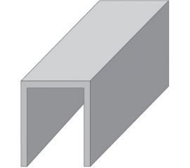 Нижняя направляющая для раздвижных дверей N4 Palladium 1 метр 12144 