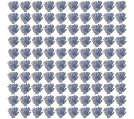 Трикотажные перчатки КОРДЛЕНД хлопок, 4-х нитка, серые, 100 пар, 10-й класс, M, 38-40 гр, ПВХ точка PER-00029.100 