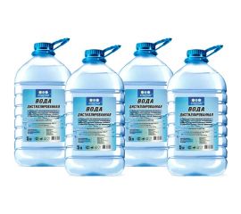 Вода дистиллированная 5 л, 4 шт Атлантида VD001-5000 