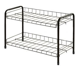 Этажерка для обуви Nika 3, 2 полки, черная ЭТ3 