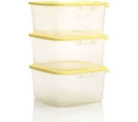 Комплект контейнеров ПОЛИМЕРБЫТ КАСКАД-2 КВАДРО 3шт, 1.0л СВЧ 4367001 