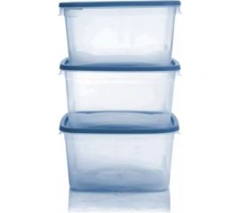 Комплект контейнеров для замораживания продуктов Полимербыт МОРОЗКО 3 шт, 1.0 л, квадрат 436703600 