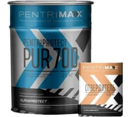 Комплект PentriMax (грунт-эмаль PentriProtect PUR 700 RAL 9006 2.5 кг; отвердитель PentriHard 700 0.18 кг) 00-00001425 