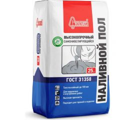 Наливной пол Старатели Высокопрочный самонивелирующийся 25 кг 3277/3556 