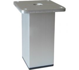 Ножка Tech-Krep алюминий, квадрат, нерегулируемая, 40x40x100 мм, матовый хром - накл. 148579 