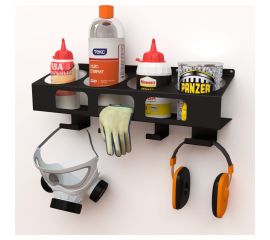 Настенный держатель-органайзер для покрасочных работ EMBODIMENT черный EMB-WOP-B 