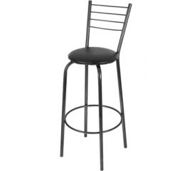 Барный стул MODULES TYLE Волна черный на черном ХМ549 