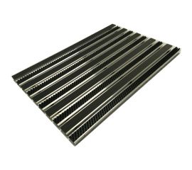 Грязезащитная придверная решетка ООО ПК ЦентрВход Эксперт резина-щетка, размер 390х590 мм 731EX05 