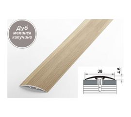Порог-стык B2 Алюминий Грейс GRACE 38 мм 0,9 м П04 Дуб мелинга капучино УТ000065881 