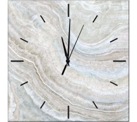 Стеклянные часы ООО Оптион МРАМОР КРЕМОВЫЙ 80233 