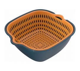 Дуршлаг МУЛЬТИДОМ Дабл NEW с миской размер 19x17x7,5 см, объем 1200 мл VL11-121 