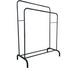 Двойная напольная вешалка для одежды Helex чёрная W-01 