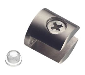 Полкодержатель для стеклянных полок GTV 8 мм, инокс MC-J65-08-05 