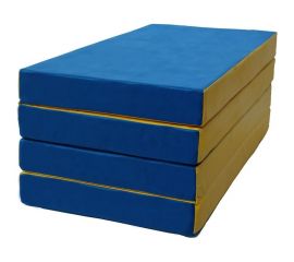 Складной мат КМС № 5 100x200x10 см, 3 сложения, сине/жёлтый 116 