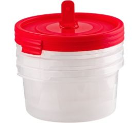 Комплект контейнеров Полимербыт СМАЙЛ 3 шт, круглые, с клапаном, 0.4 л, свч 435200100 