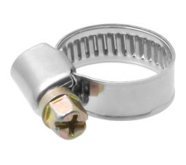 Обжимной червячный хомут MasterProf нержавеющая сталь, 10-16 мм, 10 шт. ИС.140955 