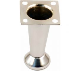 Мебельная ножка MFK-TORG конус, крепление квадрат, высота 100 мм, матовый хром 0402027 НКВК100 МХ 