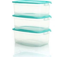 Комплект прямоугольных контейнеров ПОЛИМЕРБЫТ КАСКАД-2 3шт, 1.0л СВЧ 4357001 